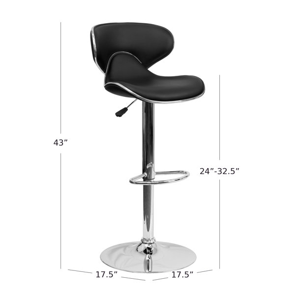 Claudine swivel adjustable height bar stool discount